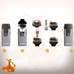 Mèches pour Nautilus AIO NicSalt Aspire