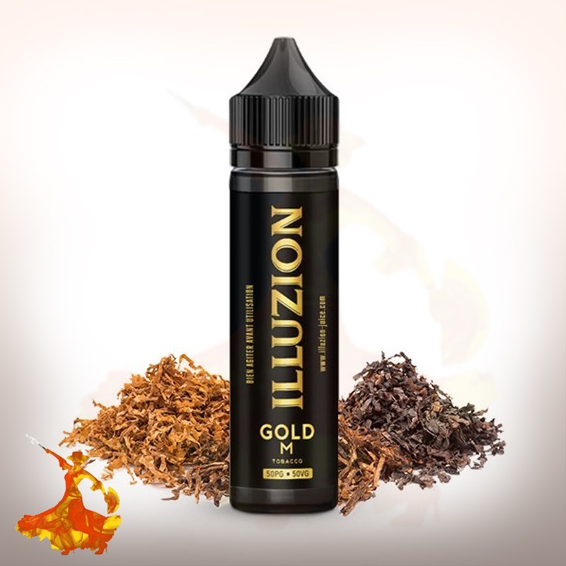 E liquide Gold M Illuzion Arôme boosté prêt à vaper