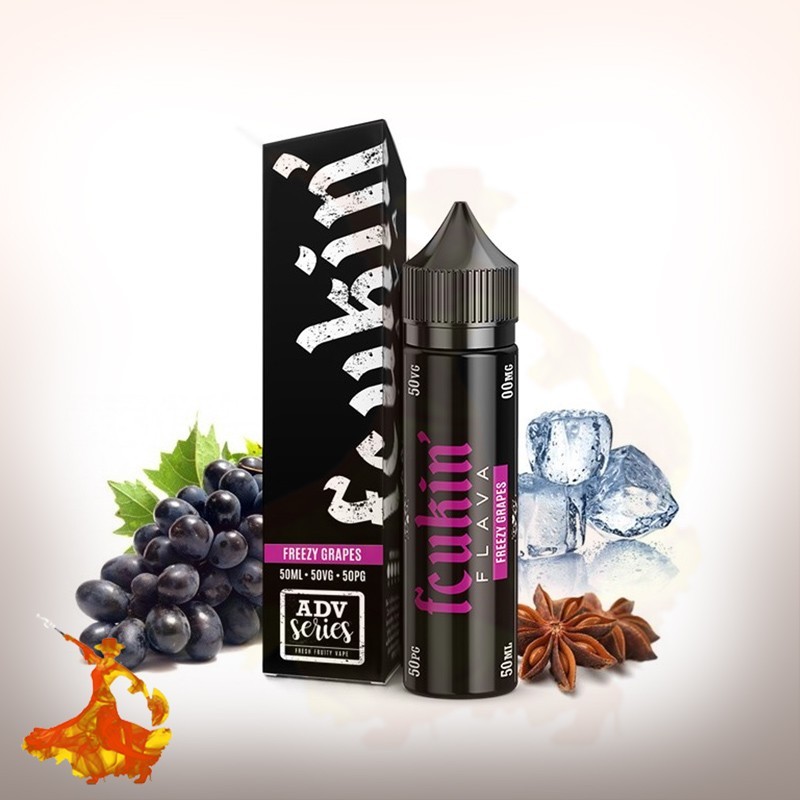 E liquid Freezy Grapes Fcukin Flava Arôme boosté prêt à vaper