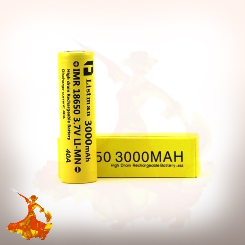 Accu Listman 18650 3000mah 40A