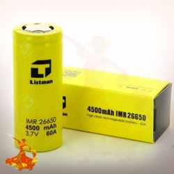 Accu LISTMAN 26650 - 4500MAH - 60A