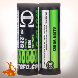 Coil Pré monté Ni80 Alien Wires Prebuilt (10pcs) Wotofo