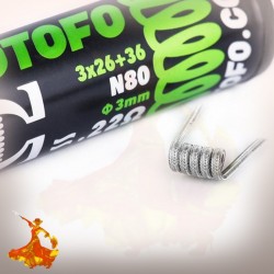 Coil Pré monté Ni80 Alien Wires Prebuilt (10pcs) Wotofo