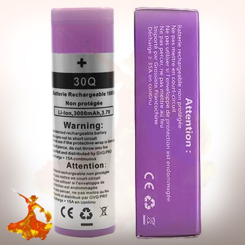 Accumulateur 30Q 18650 3000mAh Samsung