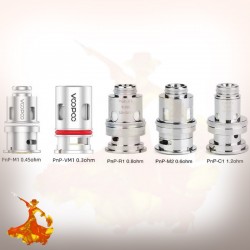Résistances Mesh PnP VM1 0.3ohm pour Vinci Pod Voopoo
