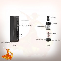 Kit GTX One 40W 3ml 2000mAh Vaporesso