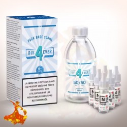 Pack Base DIY 50PG / 50VG 200ml N+ DIY4EVER